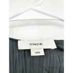 Vince Pleated Tie Sleeveless Slate Blue Gray Midi Dress Size Medium Photo 3