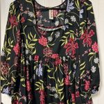 Anthropologie  Dolan Cherie Floral square neck baby doll blouse size small Photo 2
