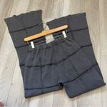 Grunge Flare Pants cotton nepal check womens Gray small witchy dark patchwork Photo 4