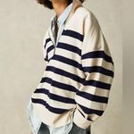 Free People  Coastal Stripe Pullover Photo 2