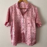 Playboy Baby Pink Button Down Top Photo 0