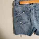 American Eagle  Denim Baggy Mom Short Light Wash Distressed 2 Photo 7