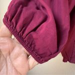 Charming Charlie Charming Charley Burgundy Lace Detail Top SZ:M Photo 2