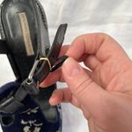 Opening Ceremony Jeanette Black & Blue Velvet Floral High Heel Sandals 41 EU Photo 11