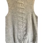 Bartolini Made in Italy Gray Sleeveless Wool Blend Sweater Size Large Photo 2