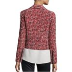 Joie  Silk Floral Moto Bomber Jacket – Size M Photo 2