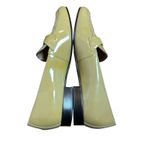 Lauren Ralph Lauren Yellow Patent Leather Loafers Womens 7.5B RL Logo Classic Size 7.5 Photo 4