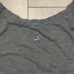 Lululemon Love V-Neck Tee Gray Striped Short Sleeve | Size Small Photo 3