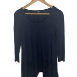 Premise Studio Women's Navy Blue Tunic Top Blouse with Pockets Size Small Photo 0