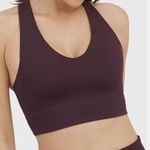Spanx NWT Active Longline Medium Impact Sports Bra - Jammy Plum Photo 0
