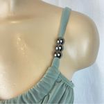 Venus Black & Army Green 1 Piece Drape Front Swim Bathing Suit 6 Photo 2