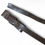 Gap Brown Leather Bow Belt Classic Preppy Coquette Cute 1” Wide Women's Sz Small Photo 4