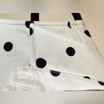 Charlotte Russe Polka Dot Sleeveless Button Up Shirt XL Black White Retro Chic Photo 4