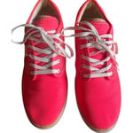 Vans  Neon Pink Canvas Sneakers Shoes Comfortable‎ Everyday Wear Women's Size 8.5 Photo 0
