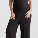 Quince Black Tencel Rib Maternity & Nursing Jumpsuit – Small – Great Condition Photo 0