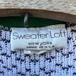 Loft Y2K Sweater Ugly Christmas Holiday Cardigan Patchwork Americana red green Photo 3