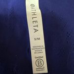 Athleta  Ujjayi Blue Sleeveless Mesh Activewear Yoga Pullover Crop Tank Top S/M Photo 2