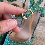 Chase and Chloe  Green Tweed Plaid Platform Chunky Heels Womens 8.5 Preppy 90s Photo 4