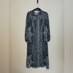Rococo Sand Black & Silver Sheer Maxi Shirt Dress Size XS Photo 1