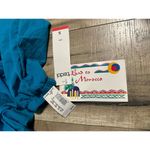 Teddi Vintage 80s New Blue Teal Teddi Sport Lightweight Chevron Jacket Small Photo 9