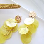 ZARA New!  Natural Shell Earrings Photo 8