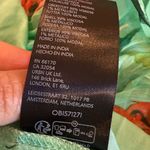 Anthropologie The Odetta Ruffled V-neck Dress Green and Red Floral size Medium Photo 9