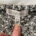 Aeropostale  women's black and white long sleeve soft sweater size medium stretch Photo 6