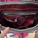 Dana Buchman Dana Buchanan silver embossed large zippered tote bag Photo 7