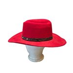 Vintage Little Joe Wool Cowboy Hat Red Made in‎ USA WPL 5923 Size Medium Photo 2