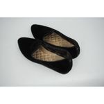Birdies  Shoes Womens Size 8 Black Velvet Slip On Ballet Flats Quilted Cushion Photo 2