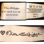 Miss Selfridge LBD Little Black Mini Dress Vintage 1990s Y2K US 8 Runs Small Photo 7