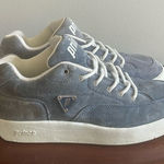 Prince Blue Suede Tennis Shoes Sneakers Size 8W Cute Chunky Sole Photo 0