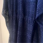 Tommy Bahama  Crochet Tunic Swim Beach Cover Up in Navy Blue Size S/M Photo 7