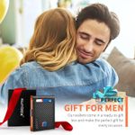 Slim Wallets for Men - Leather Money Clip Mens Wallet - RFID Blocking Front Pocket Bifold Wallet - Minimalist Credit Card Holder with Gift Box Photo 4