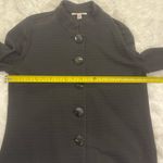 JM Collection Black ribbed suit jacket blazer  big buttons woman’s Large Photo 5