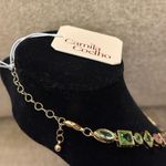 Camila Coelho NWT Gemstone Jewel Bejeweled Multicolor Rainbow Gold Necklace Photo 3