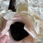 Handmade Elegant Floral Hair Clip - Black and Pink Photo 1