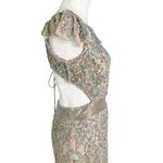 Mac Duggal Embellished Cut Out Lace Up Back Beaded Sequin Gown Size 8 NWT Photo 6