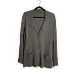 Eileen Fisher  Knit Blazer Cardigan w/ Pockets Size M Gray Casual‎ Office Photo 1