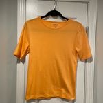 J.Crew NWOT  Size M Perfect Fit Tee Shirt Short Sleeve Cotton Crew Orange Photo 0