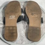 Lemonade Black Croc Embossed Slide Sandals Womens Size 9 Flat Summer Shoes Photo 4