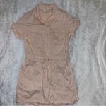 Levi's Levi’s Pale Pink / Light Coral Romper Jumpsuit size Large with Tie Waist Photo 3