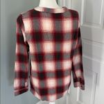 Pendleton  Flannel Women’s Shirt medium Red And White Plaid holiday cotton Photo 2