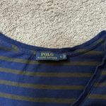 Ralph Lauren Polo Women Striped V Neck Short Sleeve Tee Shirt Size L Photo 3