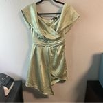 Lulu’s Always Celebrating Sage Green Satin Off Photo 5