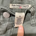 Ralph Lauren Polo Jeans Company Green Mid Rise Straight Leg Cropped Pants 12 Photo 7