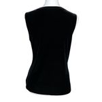 Vintage 90s NWT Black Velvet Gold Beaded Going Out Top. M/L. Fairy Whimsigoth Size L Photo 4