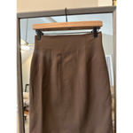 Nicole Taylor Wool Skirt, Size 4,‎ Brown Photo 1