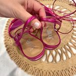 NWOT Idore Pink Metallic Leather Lace Photo 5