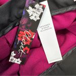 Magenta Pleated Full Skirt Black Floral Butterfly Lace Closet London Whimsigoth Pink Size 8 Photo 4